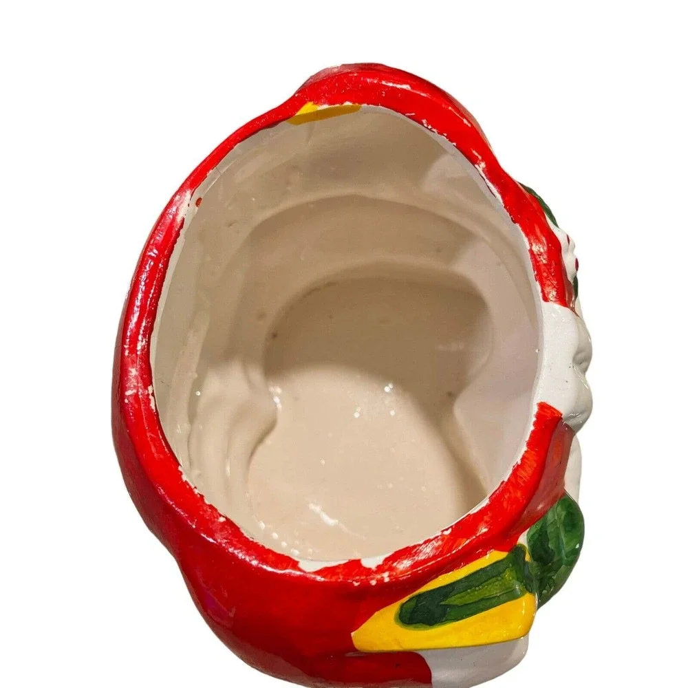 VTG Santa Claus St.‎ Nick Ceramic Porcelain Cookie Jar Christmas Holiday Decor